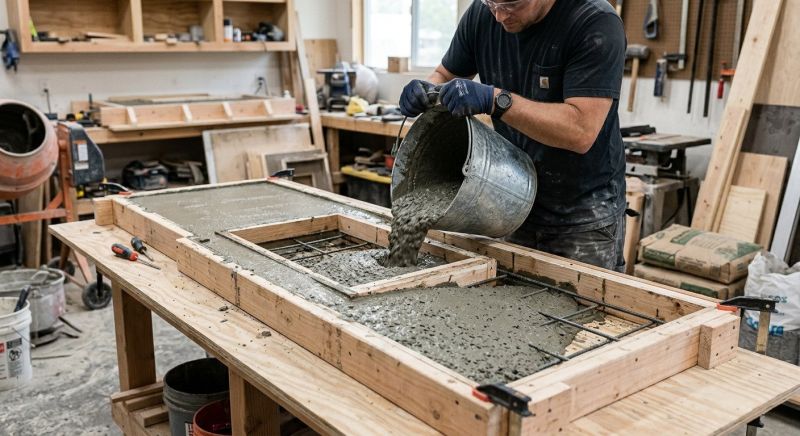 Cement Counter Installation in Napa, CA