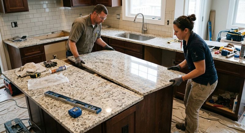 Granite Installation in Lake County, IL