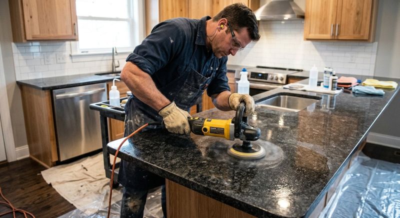 Marble Countertop Polishing in Roseville, CA